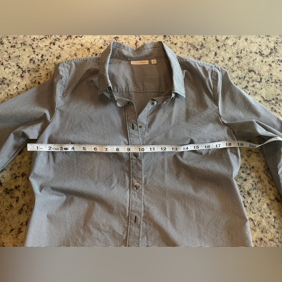 Women’s halogen cotton blend fitted button up size medium - Picture 5 of 8